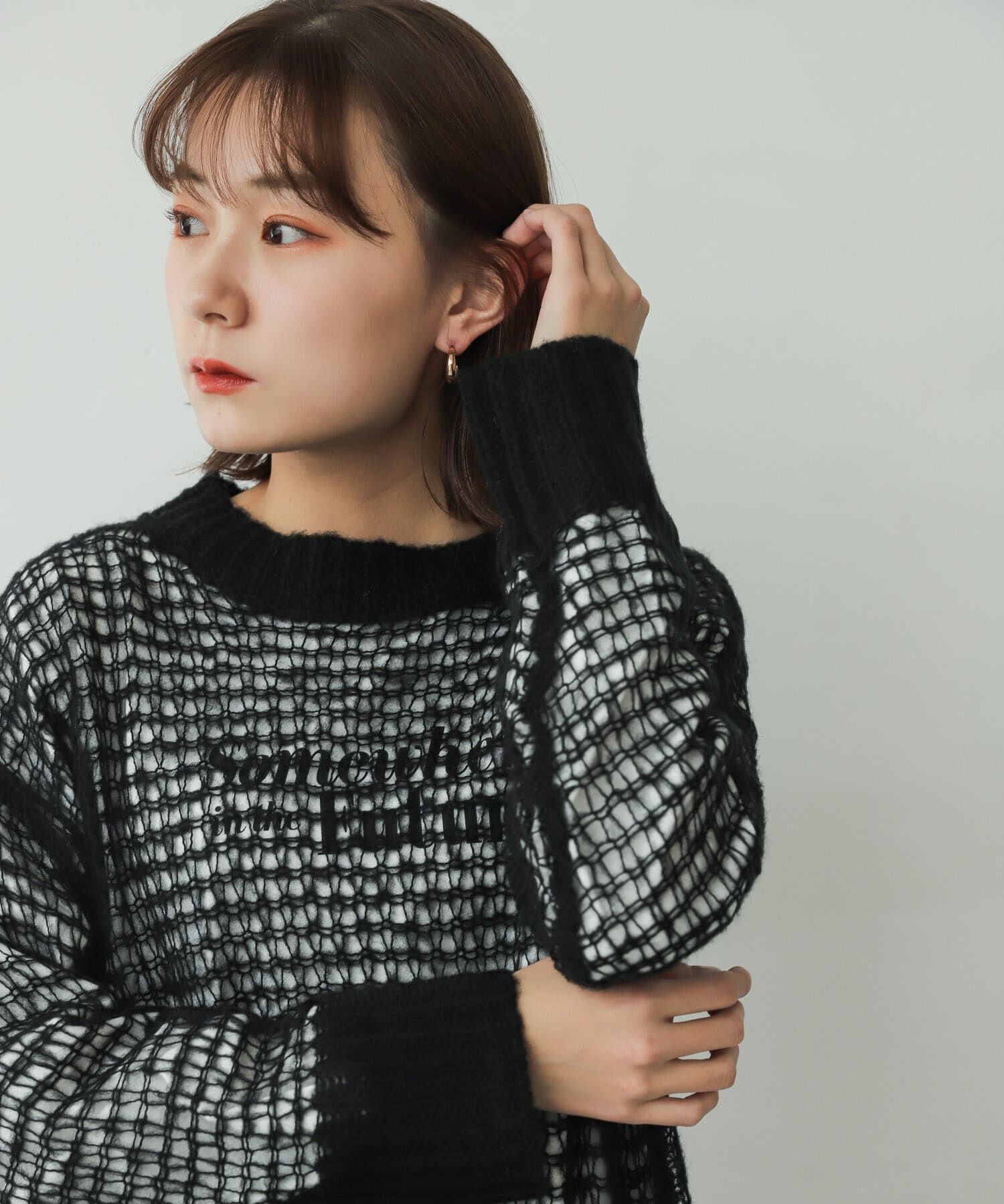 SENSE OF PLACE by URBAN RESEARCH「メッシュルーズセーター」|ニット・セーター|