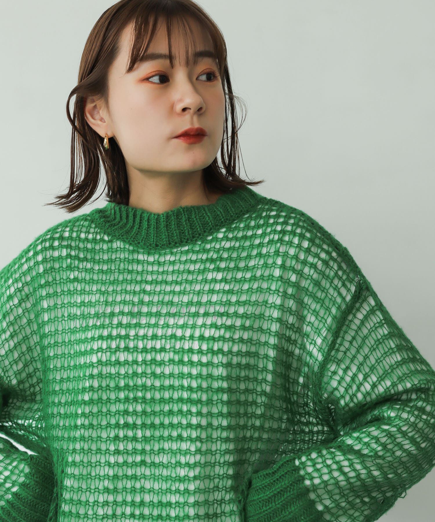 SENSE OF PLACE by URBAN RESEARCH「メッシュルーズセーター」|ニット・セーター|