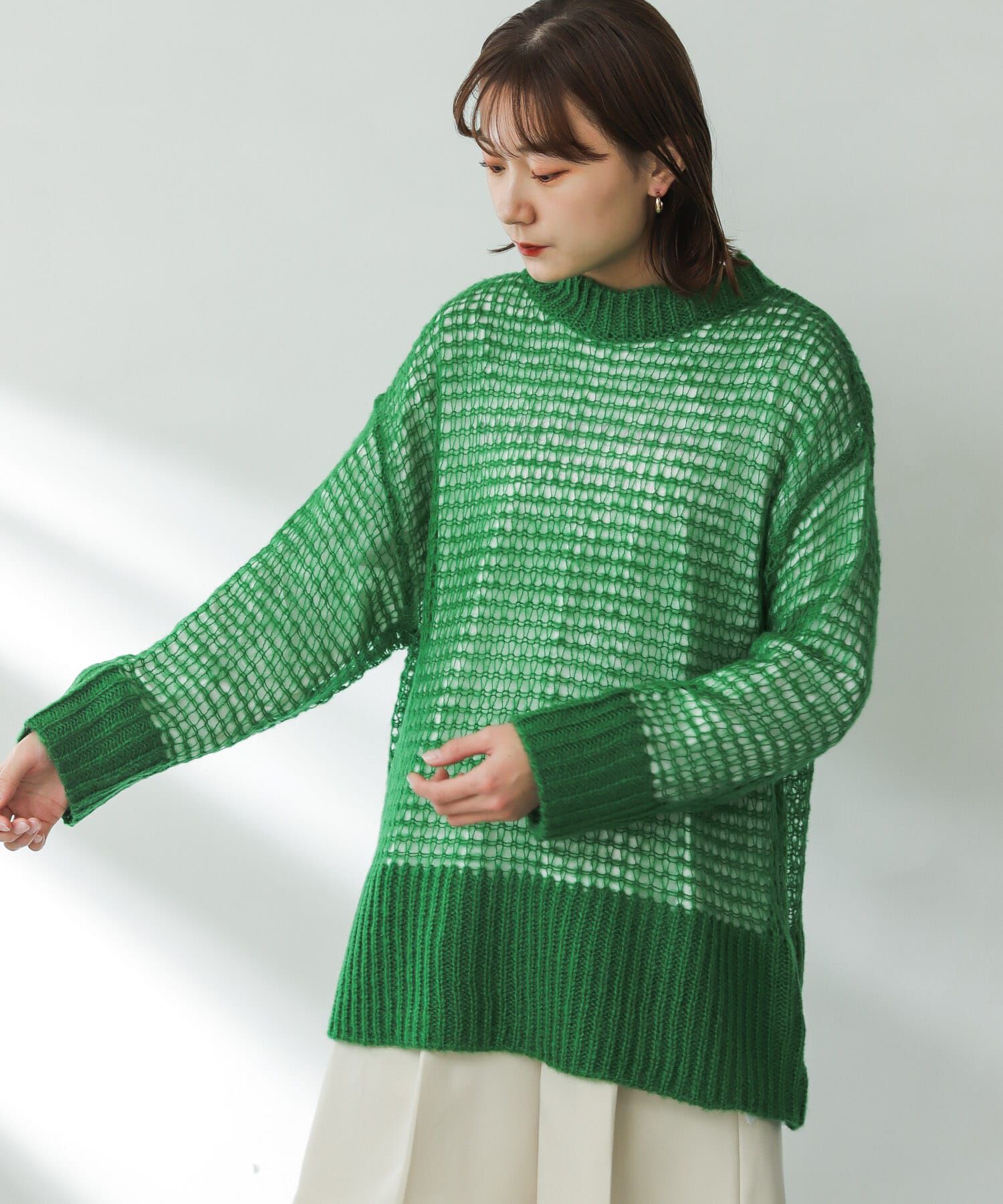 SENSE OF PLACE by URBAN RESEARCH「メッシュルーズセーター」|ニット・セーター|