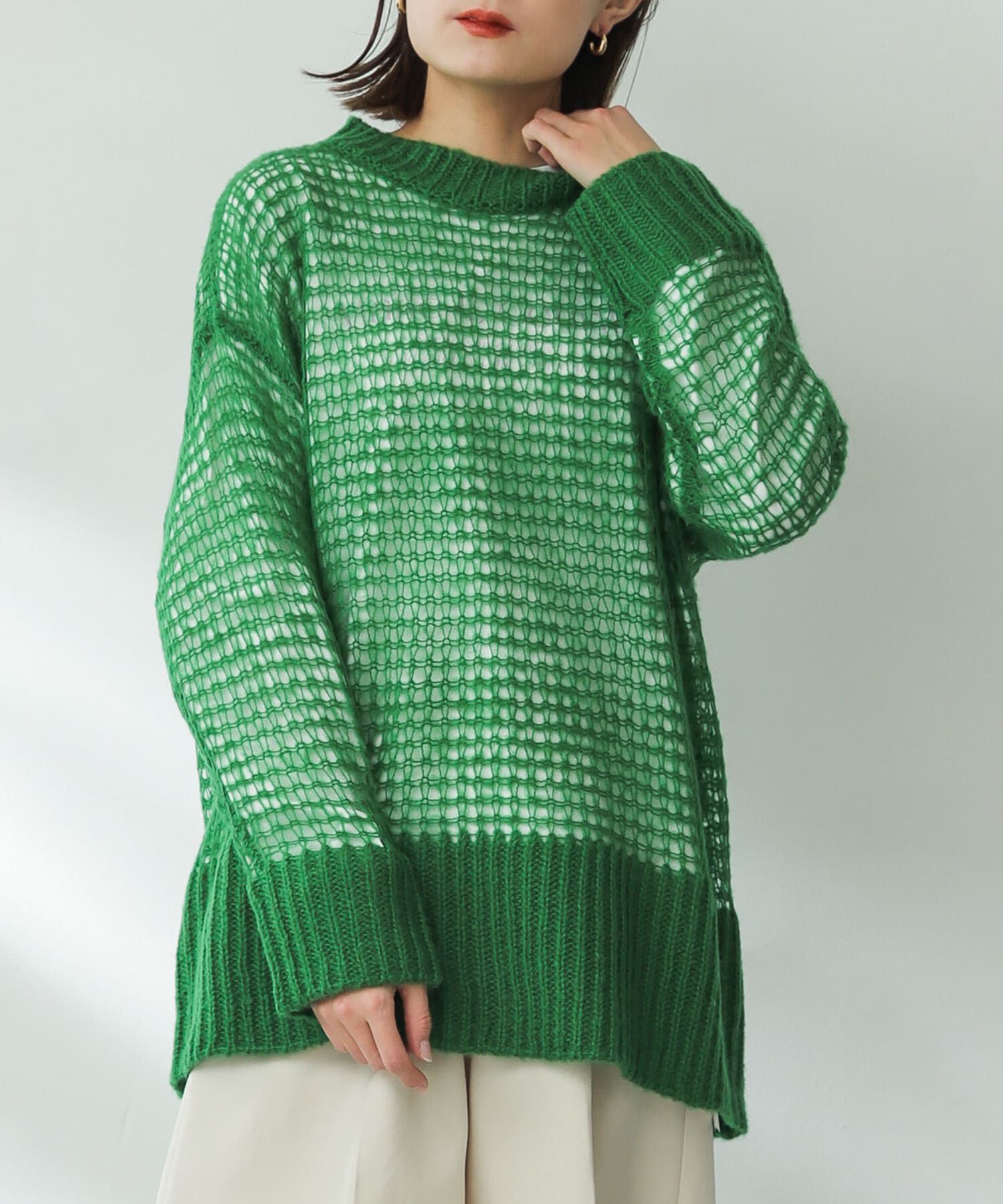 SENSE OF PLACE by URBAN RESEARCH「メッシュルーズセーター」|ニット・セーター|