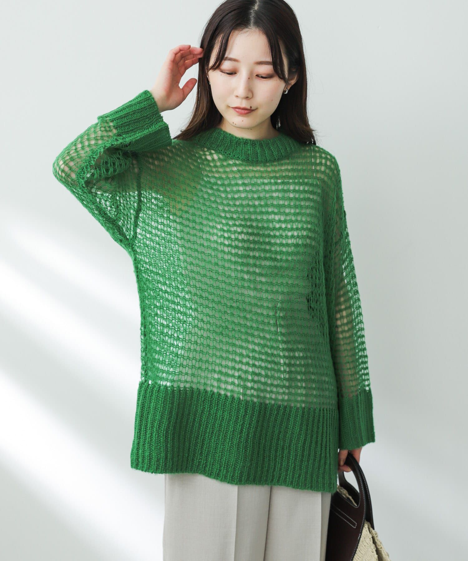 SENSE OF PLACE by URBAN RESEARCH「メッシュルーズセーター」|ニット・セーター|