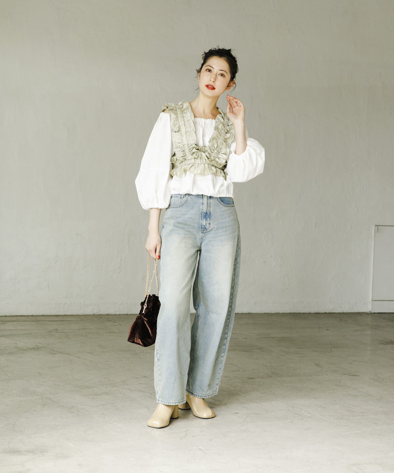 SENSE OF PLACE by URBAN RESEARCH「バルーンオフショルブラウス」|シャツ・ブラウス|