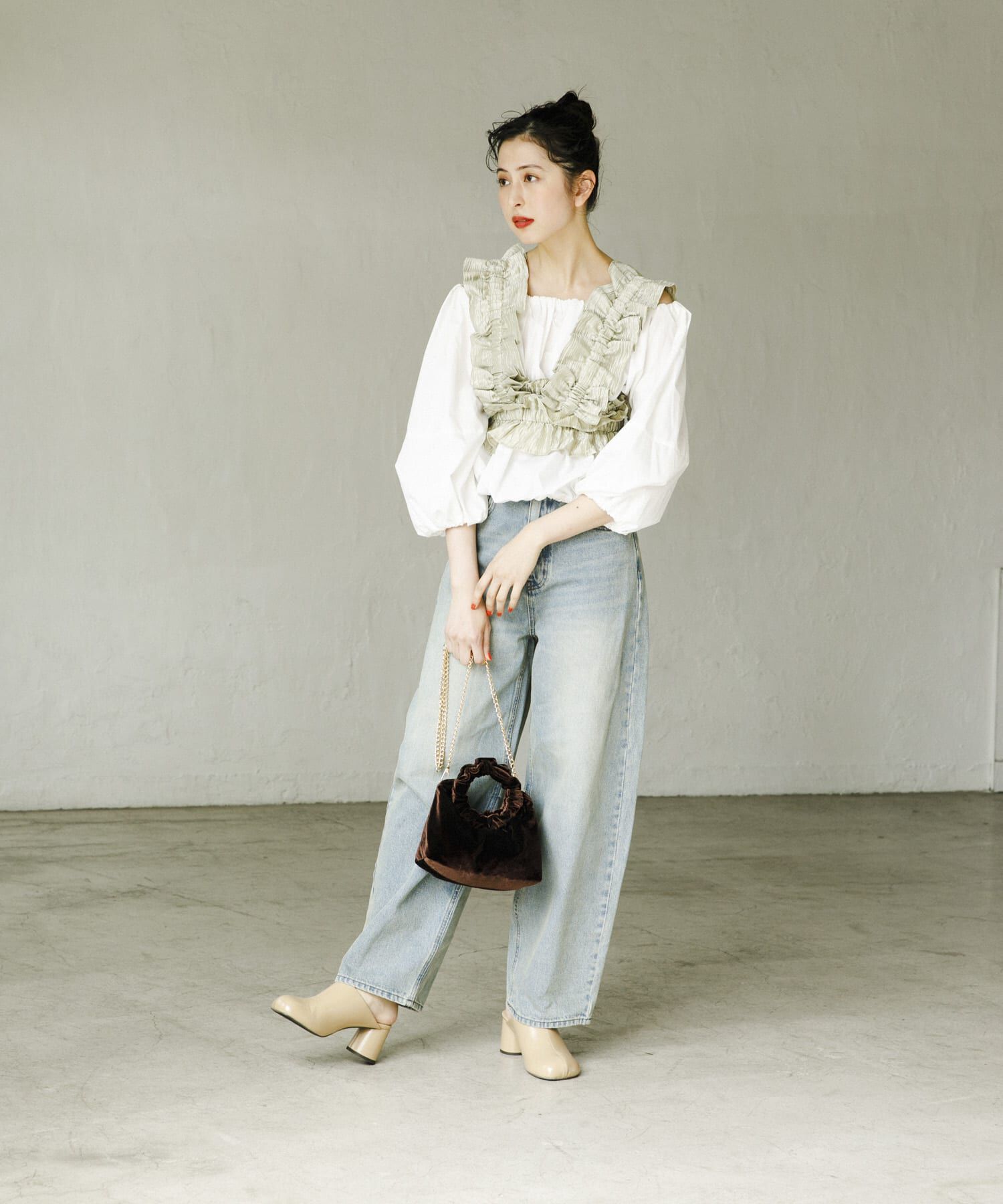 SENSE OF PLACE by URBAN RESEARCH「バルーンオフショルブラウス」|シャツ・ブラウス|