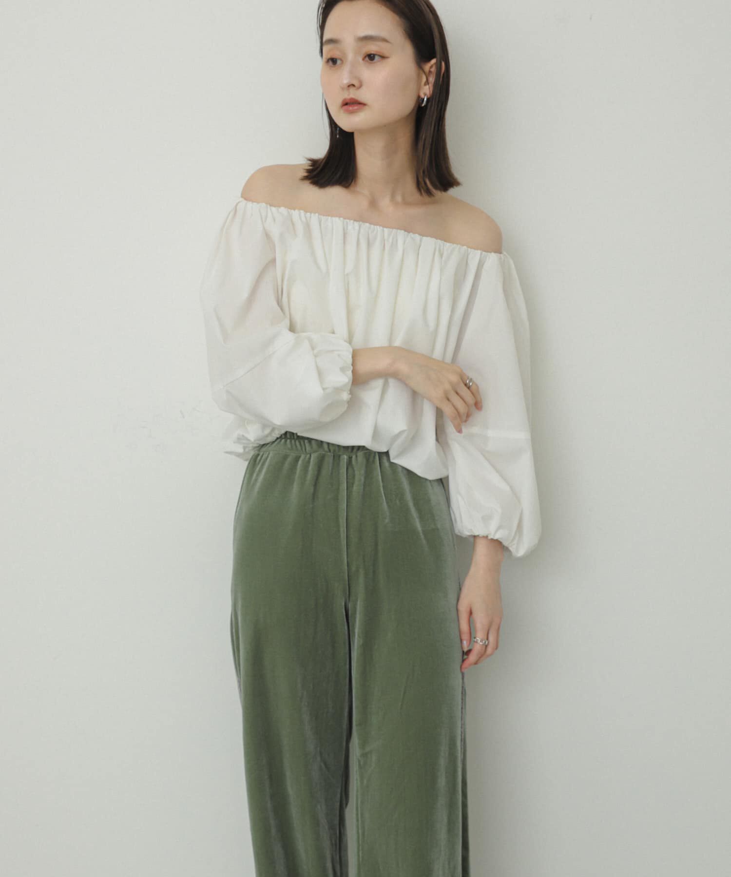 SENSE OF PLACE by URBAN RESEARCH「バルーンオフショルブラウス」|シャツ・ブラウス|