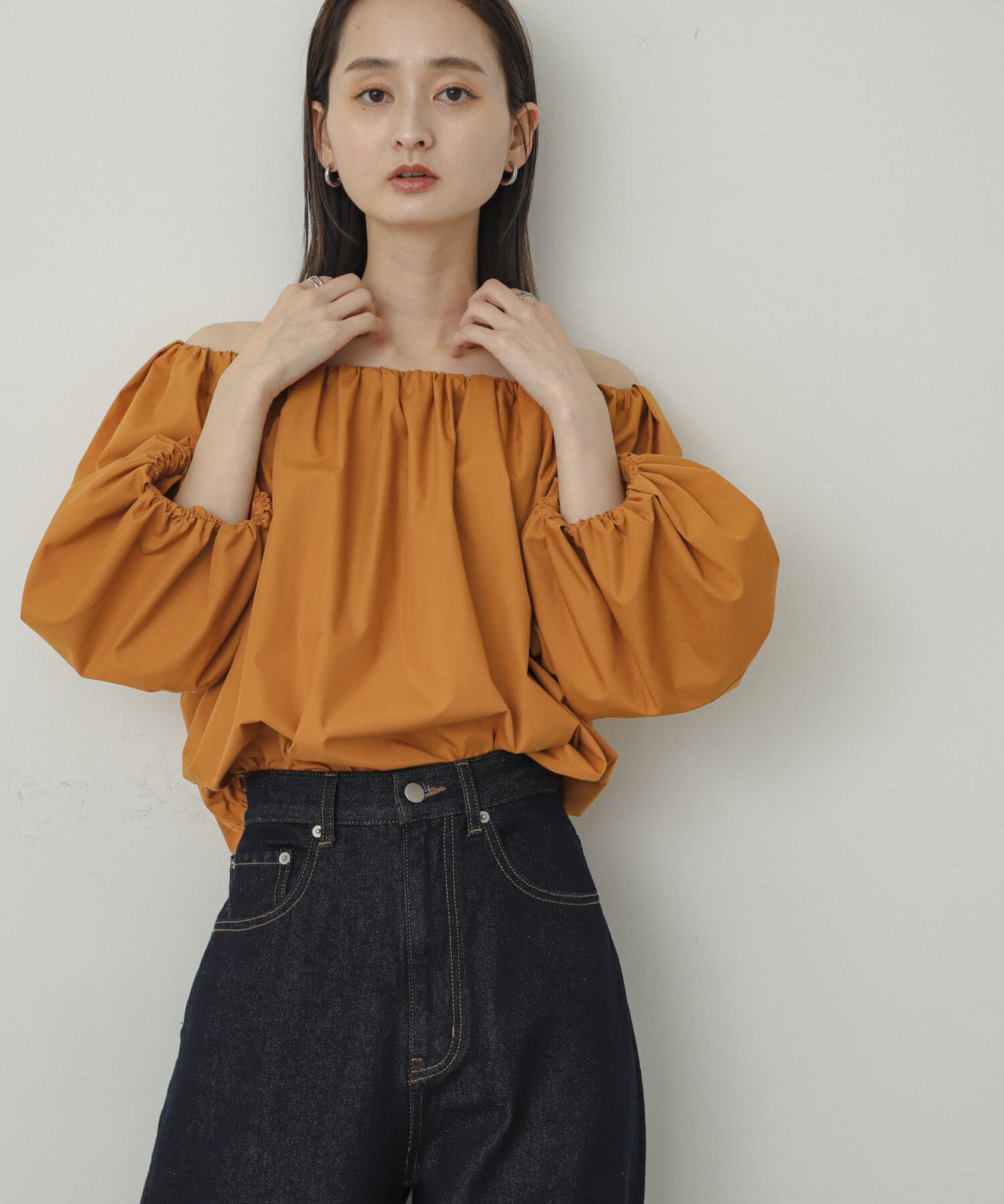 SENSE OF PLACE by URBAN RESEARCH「バルーンオフショルブラウス」|シャツ・ブラウス|