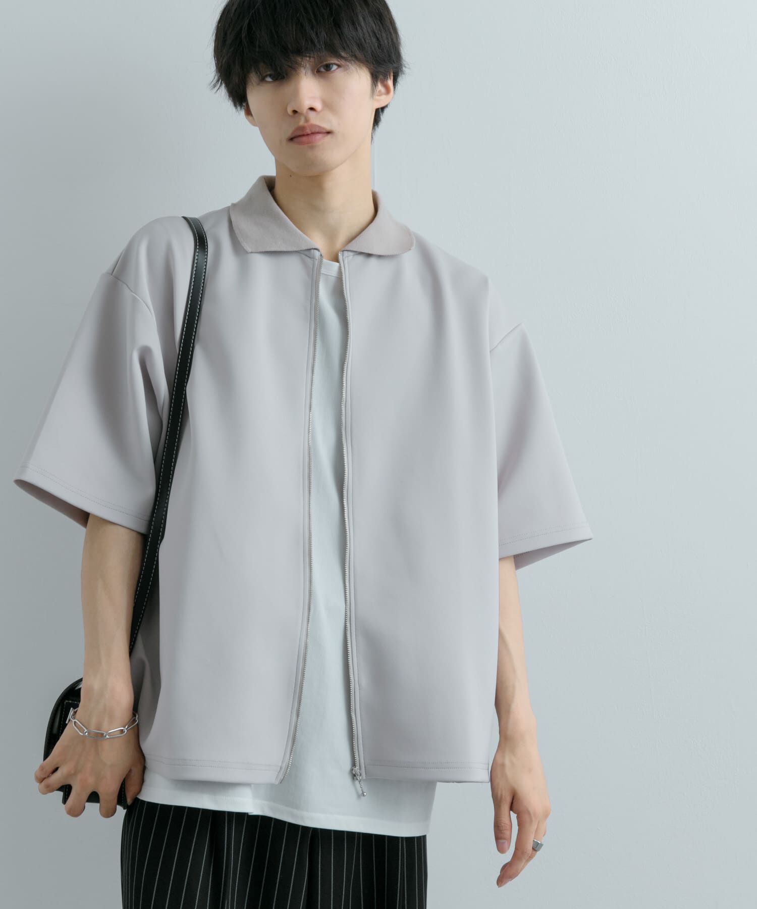 SENSE OF PLACE by URBAN RESEARCH「『ユニセックス』ZIPカーディガンTシャツ(5分袖)」|カーディガン|