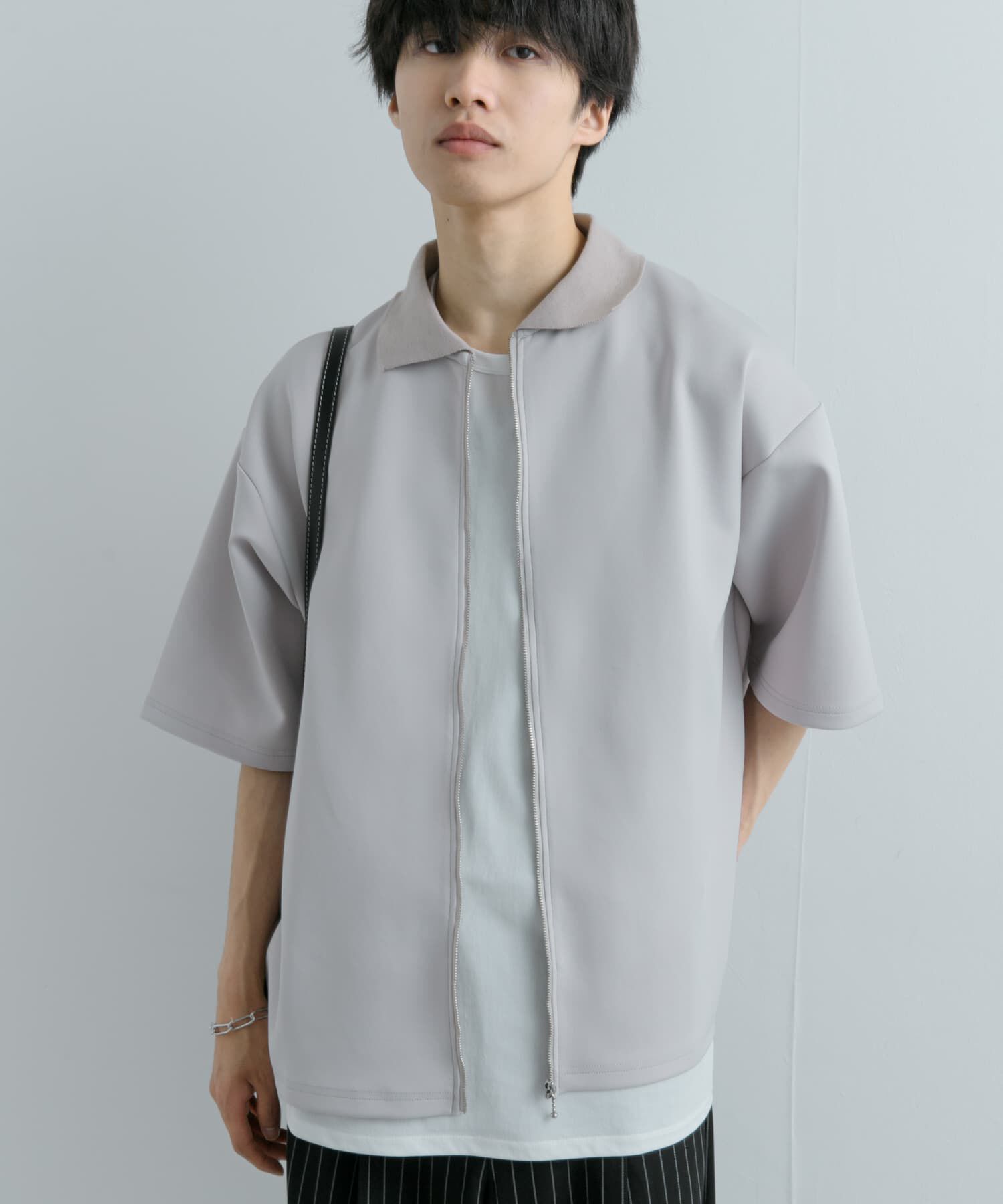 SENSE OF PLACE by URBAN RESEARCH「『ユニセックス』ZIPカーディガンTシャツ(5分袖)」|カーディガン|