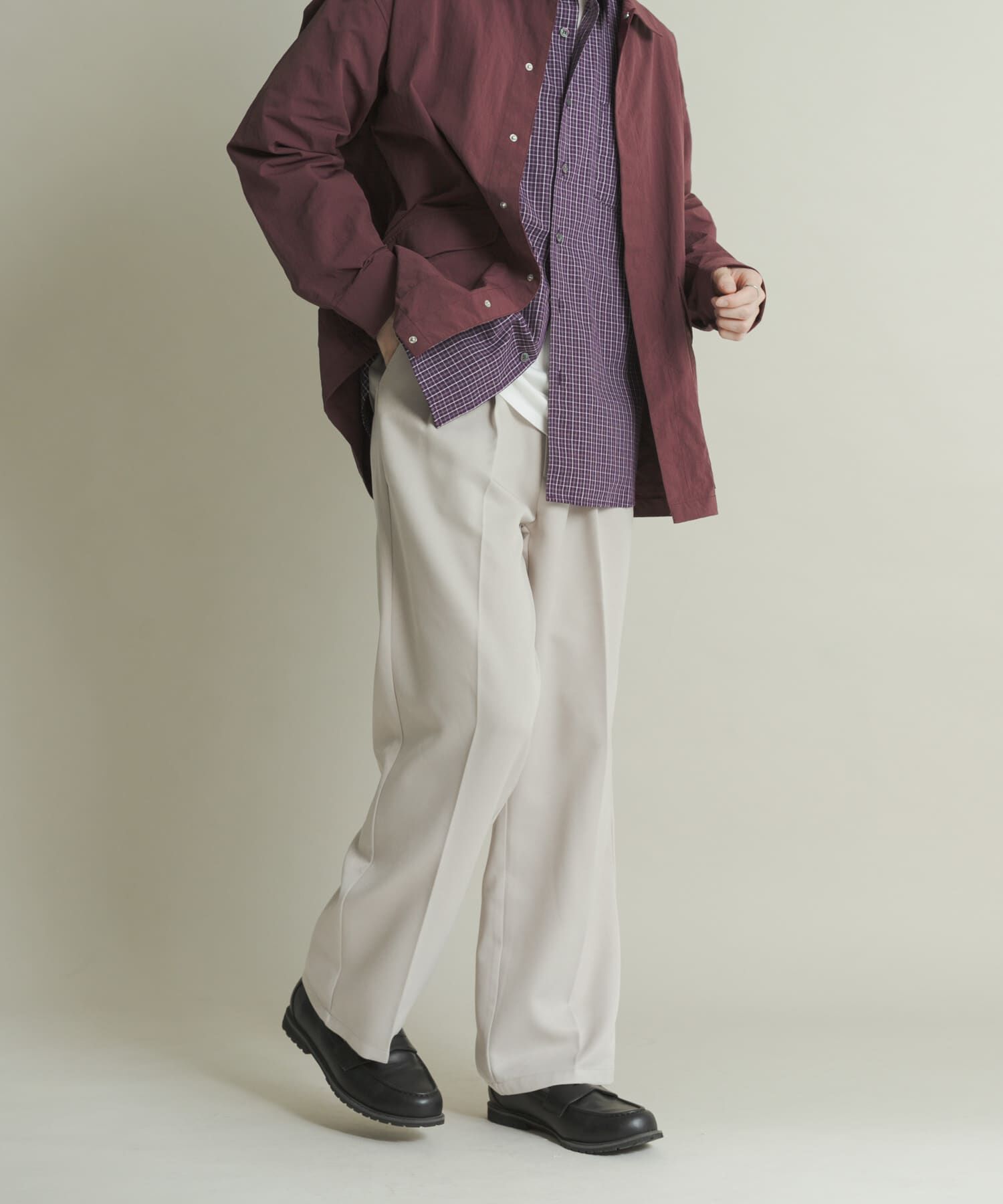 SENSE OF PLACE by URBAN RESEARCH「ウールライクダブルタックワイドパンツ」|その他|