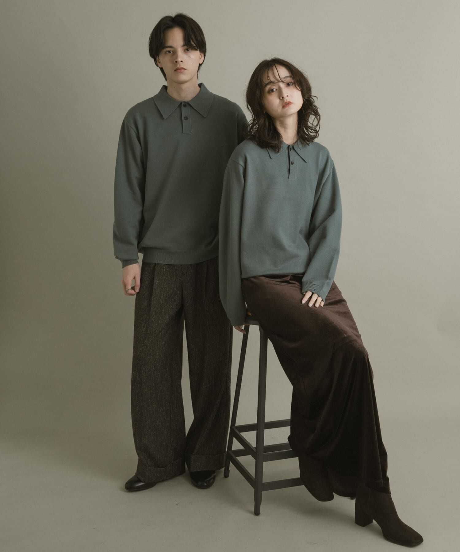 SENSE OF PLACE by URBAN RESEARCH「『一部WEB限定カラー』『洗濯可/毛玉防止』ストレッチニットポロシャツ」|ニット・セーター|