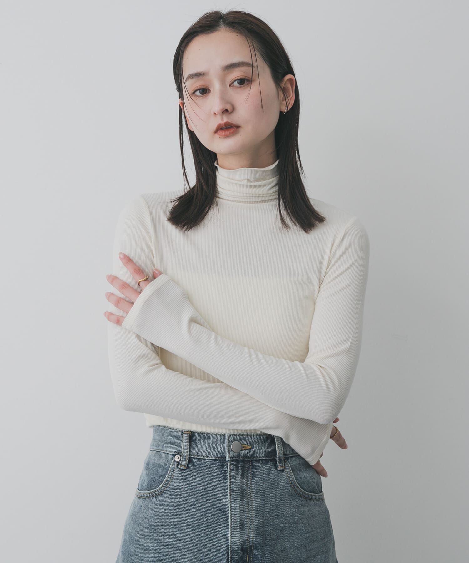 SENSE OF PLACE by URBAN RESEARCH「『毛玉防止』メローハイネックトップ」|Tシャツ・カットソー|