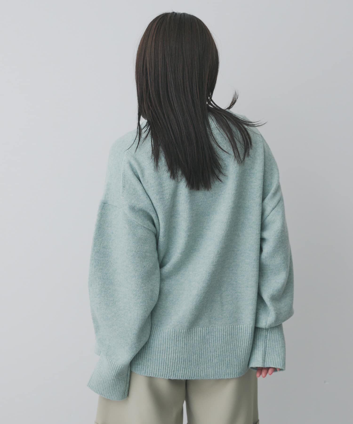 SENSE OF PLACE by URBAN RESEARCH「『洗濯可』サイドスリットVネックニット」|ニット・セーター|