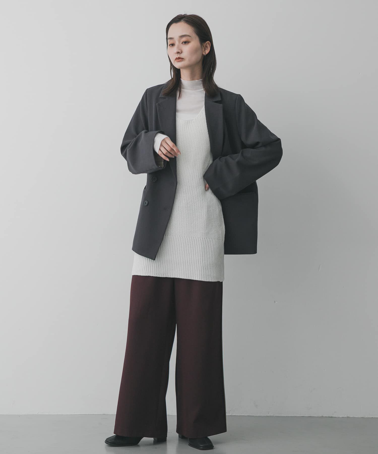 SENSE OF PLACE by URBAN RESEARCH「『洗濯可』ミドルゲージチュニックベスト」|ベスト・ジレ|