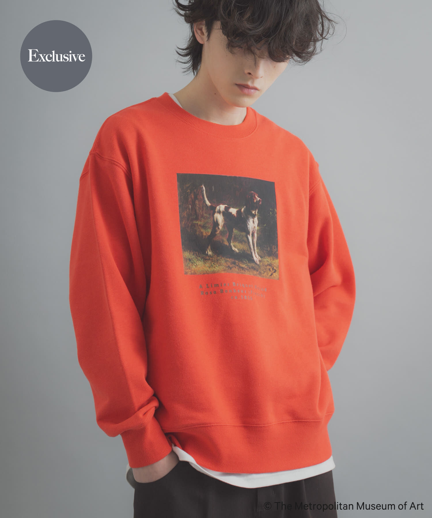 SENSE OF PLACE by URBAN RESEARCH「『別注』The Met&times;SENSE OF PLACE スウェット」|スウェット・ジャージ|レッド