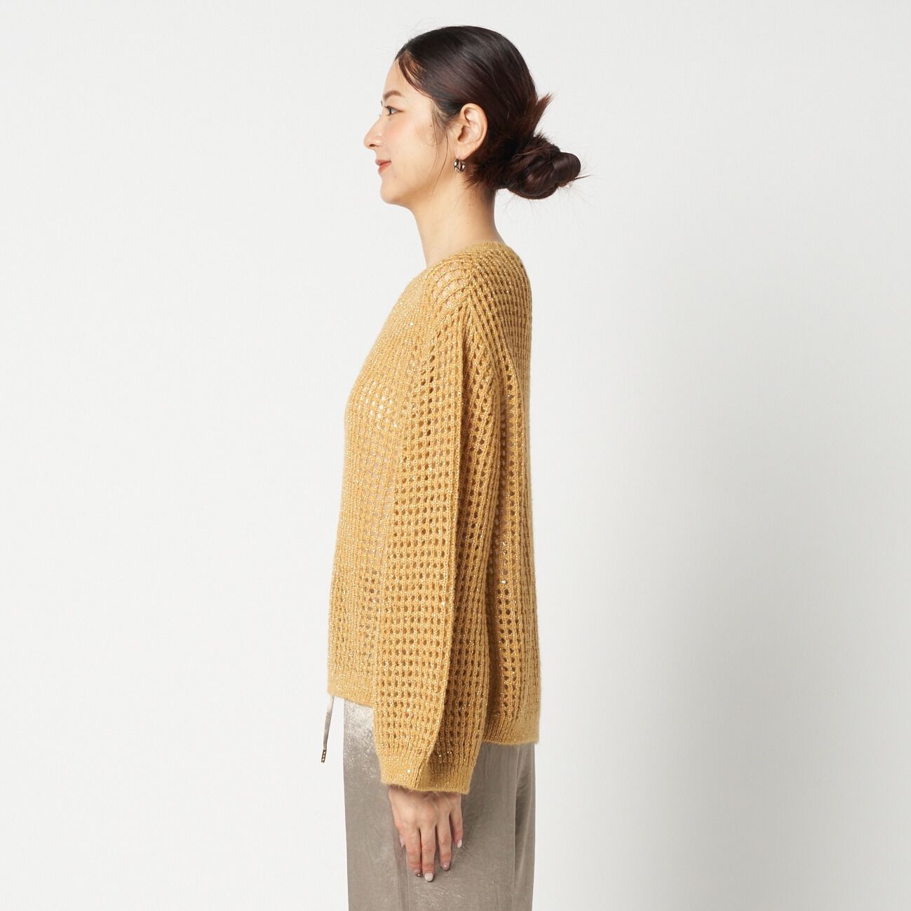 HELIOPOLE「HELIOPOLE SHEER SPANGLE KNIT」|ニット・セーター|