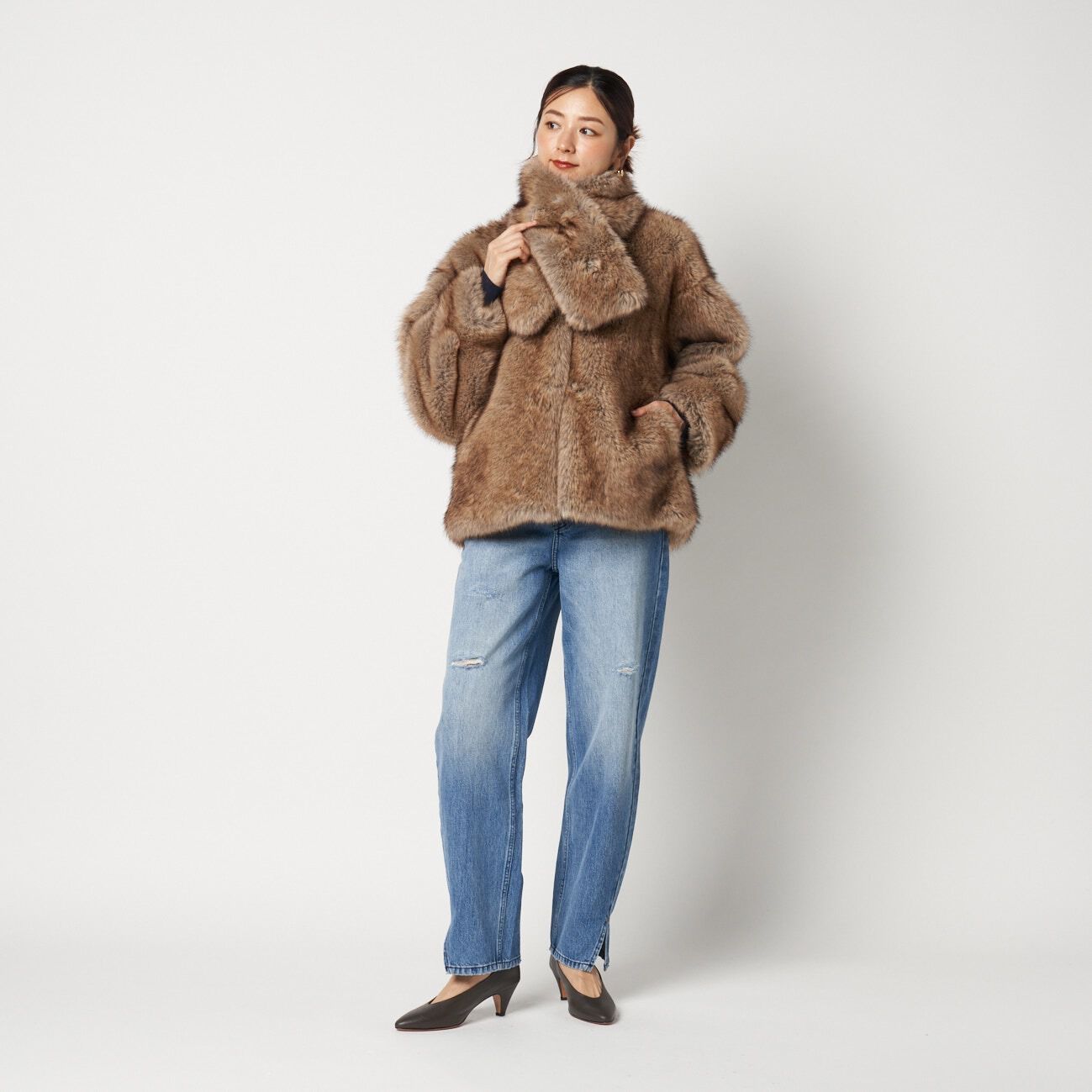  「HAVELESS BLAIR FAUX FUR JACKET」|ブルゾン・スタジャン|