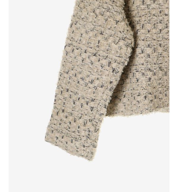  「《手洗い可能》TORRAZZO DONNAツイードニットPコート」|ピーコート|