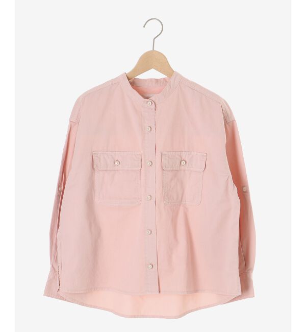  「スタンドネックパールボタンシャツ」|シャツ・ブラウス|