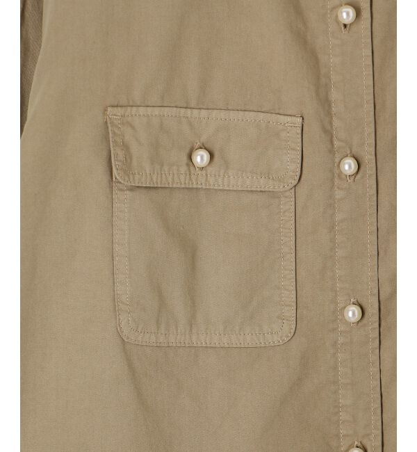  「スタンドネックパールボタンシャツ」|シャツ・ブラウス|