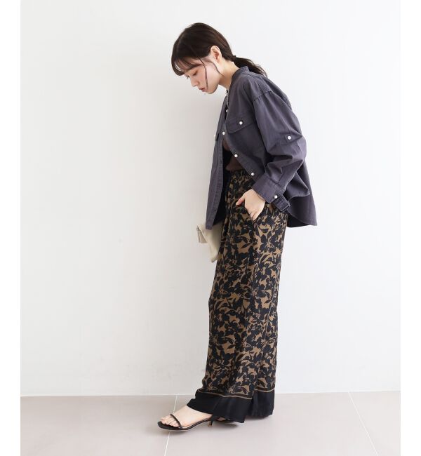  「スタンドネックパールボタンシャツ」|シャツ・ブラウス|