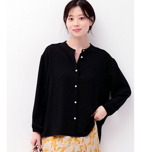 「2WAYジョーゼットギャザースリーブブラウス」|シャツ・ブラウス|