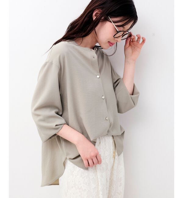  「2WAYジョーゼットギャザースリーブブラウス」|シャツ・ブラウス|