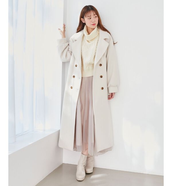 MAJESTICLEGON「バックデザインチェスターコート」|チェスターコート|