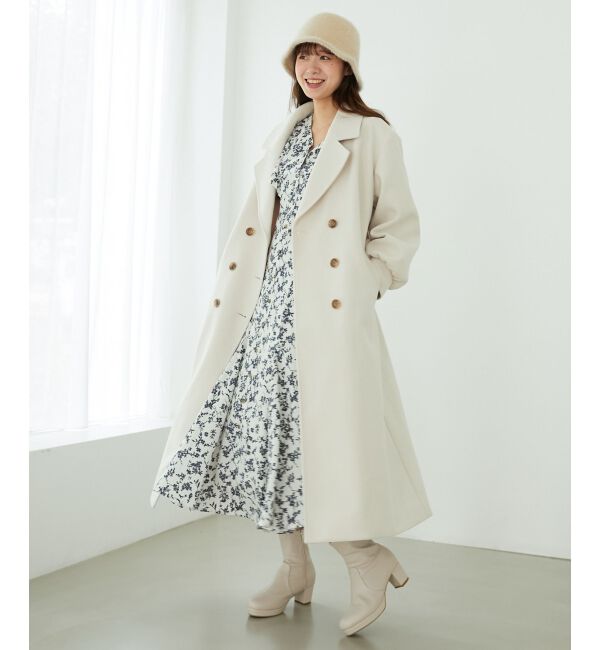 MAJESTICLEGON「バックデザインチェスターコート」|チェスターコート|