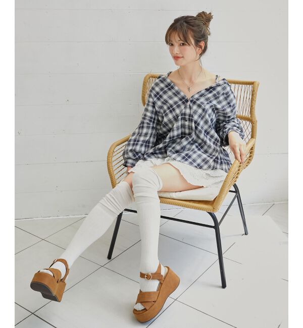  「2wayミディチェックシャツ」|シャツ・ブラウス|