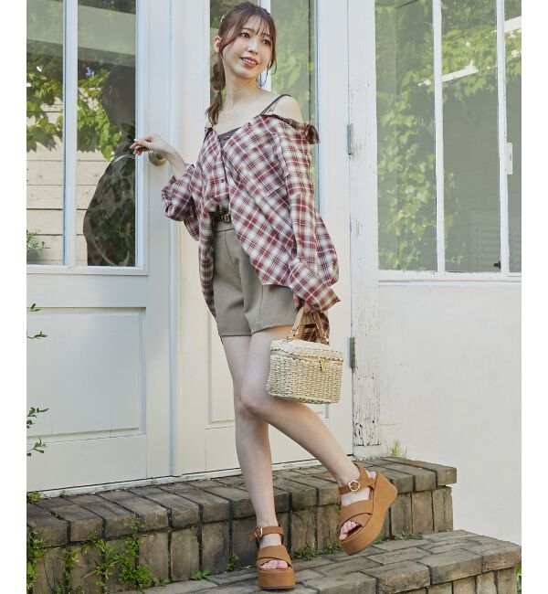  「2wayミディチェックシャツ」|シャツ・ブラウス|