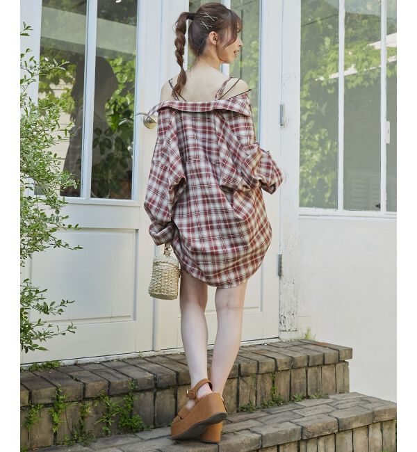  「2wayミディチェックシャツ」|シャツ・ブラウス|