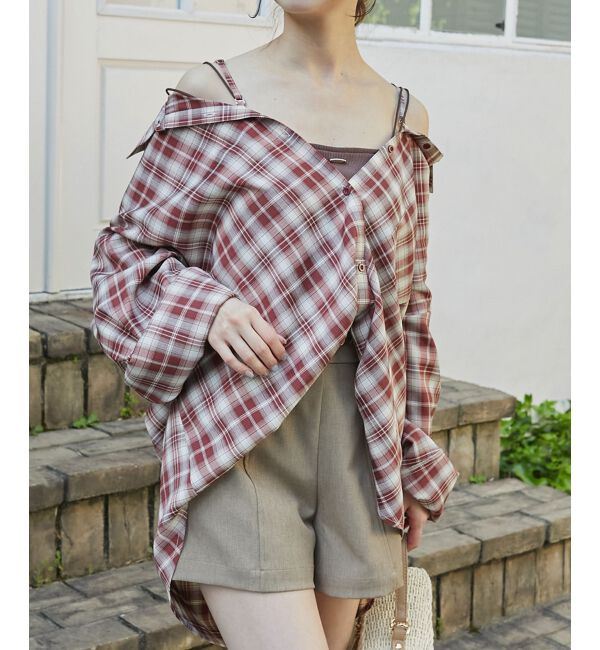  「2wayミディチェックシャツ」|シャツ・ブラウス|