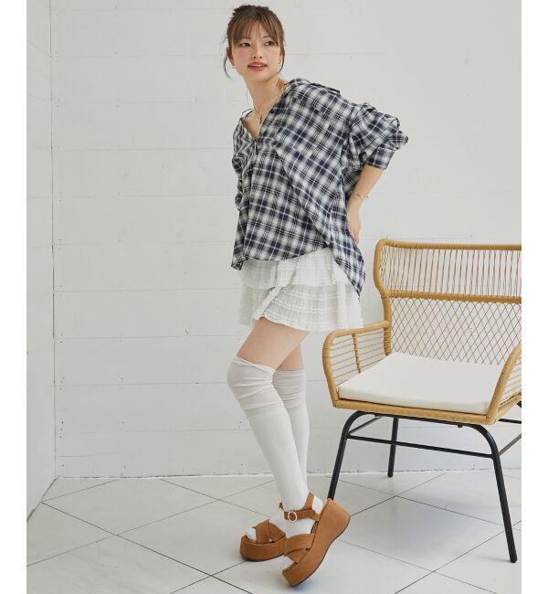  「2wayミディチェックシャツ」|シャツ・ブラウス|