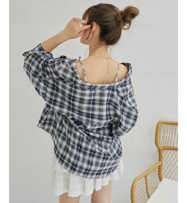  「2wayミディチェックシャツ」|シャツ・ブラウス|
