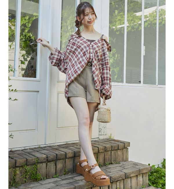  「2wayミディチェックシャツ」|シャツ・ブラウス|