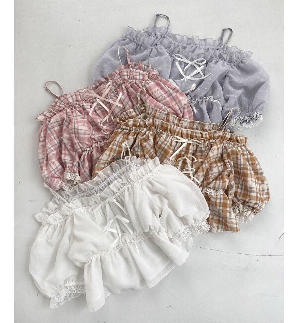  「フロントリボンオフショルブラウス」|シャツ・ブラウス|