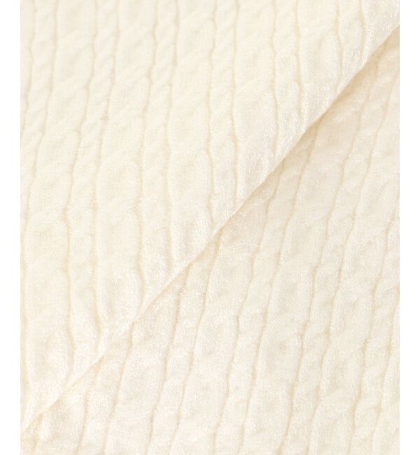  「ミニケーブルフリルニットカーデ」|カーディガン|