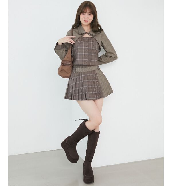  「&infin;スイッチングパターンプリーツスカパン」|スカート|