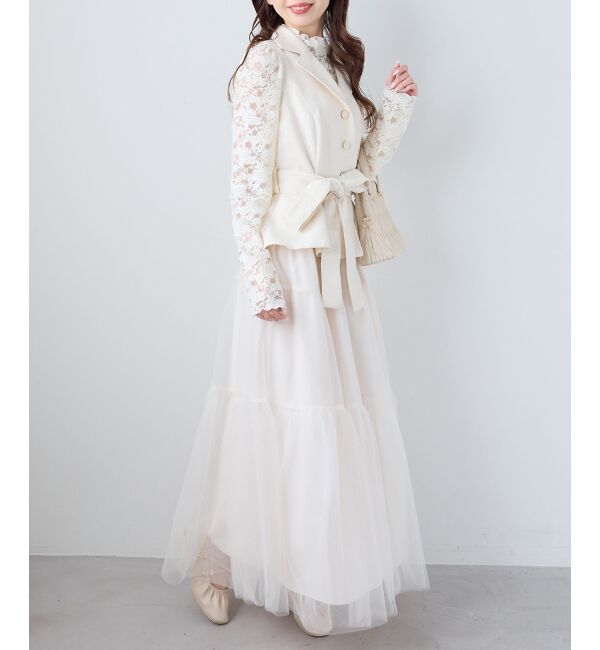  「レースハイネックトップス」|Tシャツ・カットソー|