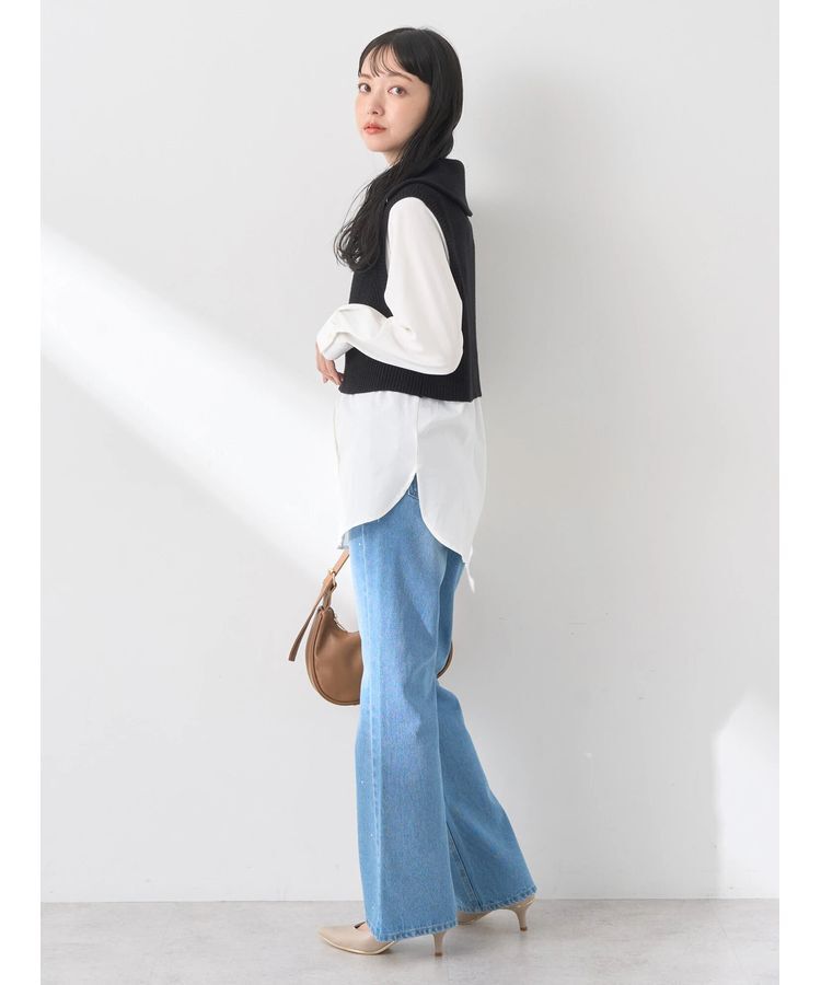 earth music&ecology「SET　Zipニットベスト+ブラウス」|ベスト・ジレ|