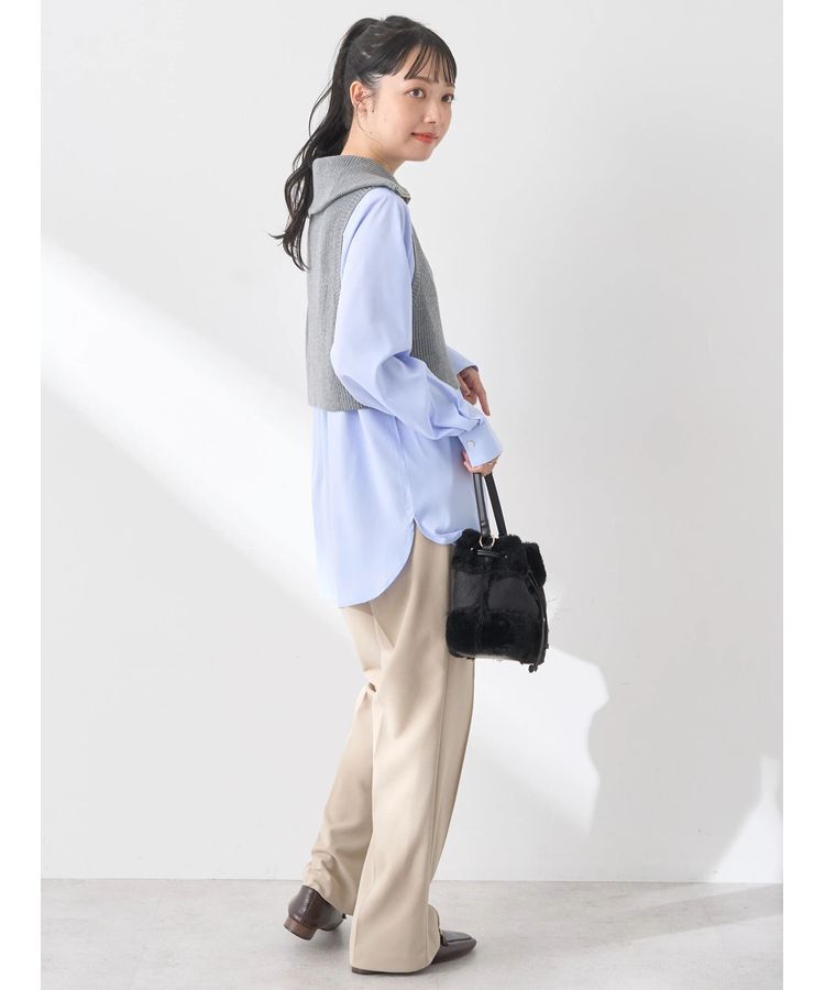 earth music&ecology「SET　Zipニットベスト+ブラウス」|ベスト・ジレ|