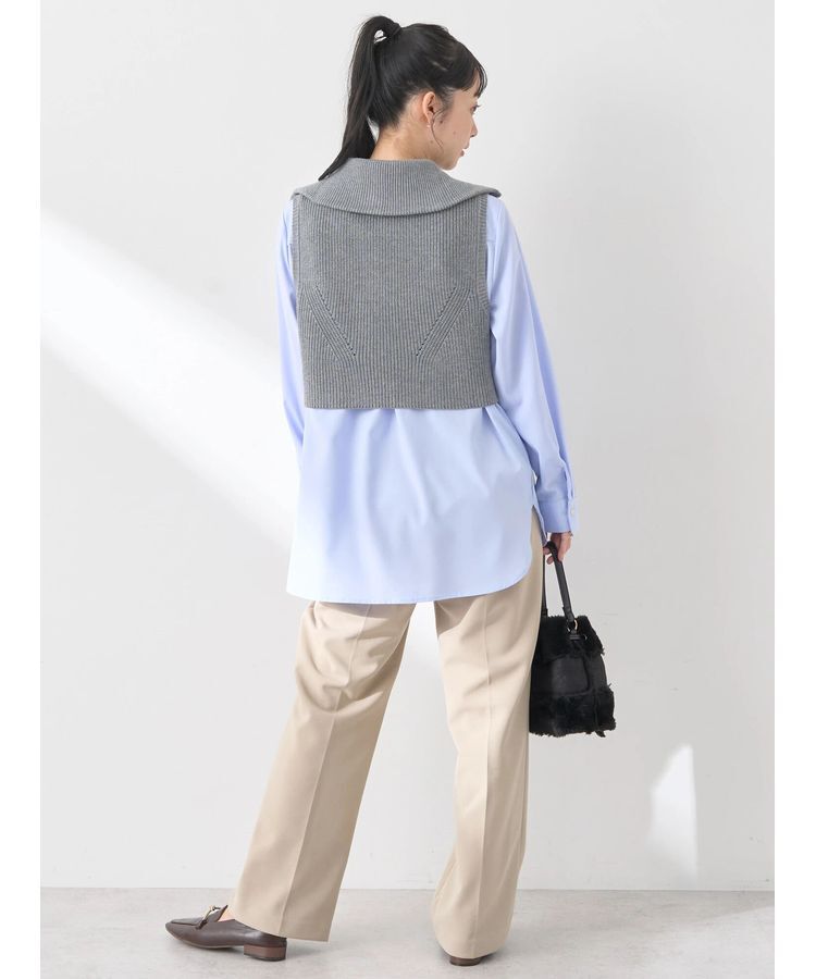 earth music&ecology「SET　Zipニットベスト+ブラウス」|ベスト・ジレ|