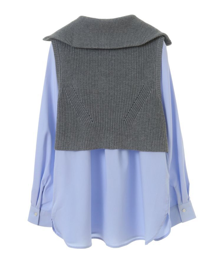 earth music&ecology「SET　Zipニットベスト+ブラウス」|ベスト・ジレ|