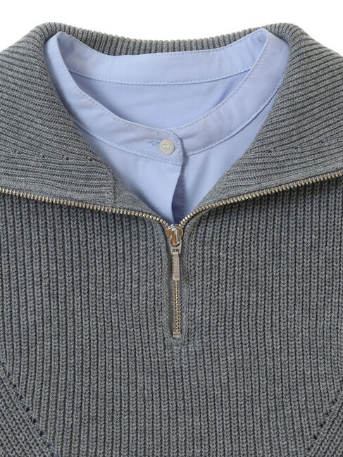 earth music&ecology「SET　Zipニットベスト+ブラウス」|ベスト・ジレ|