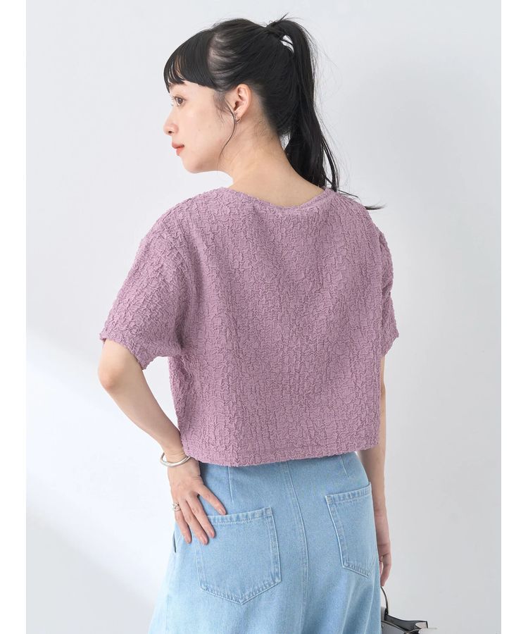 earth music&ecology「ホイップ風ジャガードプルオーバー」|Tシャツ・カットソー|