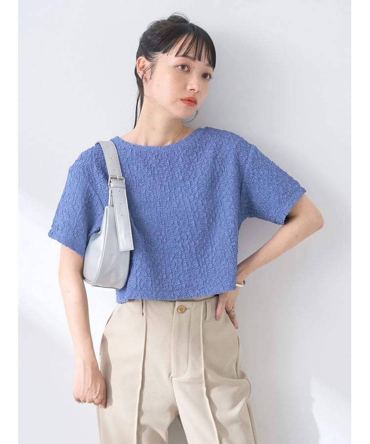 earth music&ecology「ホイップ風ジャガードプルオーバー」|Tシャツ・カットソー|