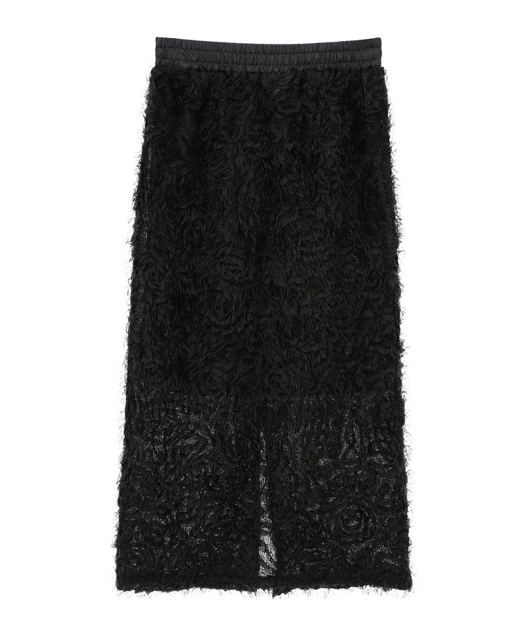 earth music&ecology「フラワーチュールナロースカート」|タイト|