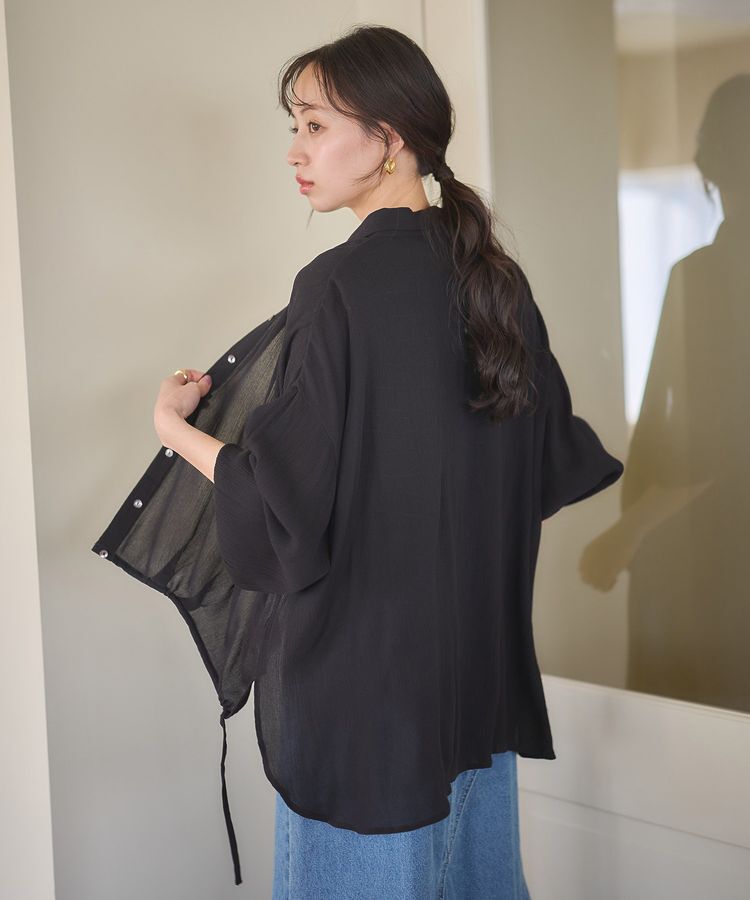 earth music&ecology「レーヨンクレープドロストシャツ」|シャツ・ブラウス|