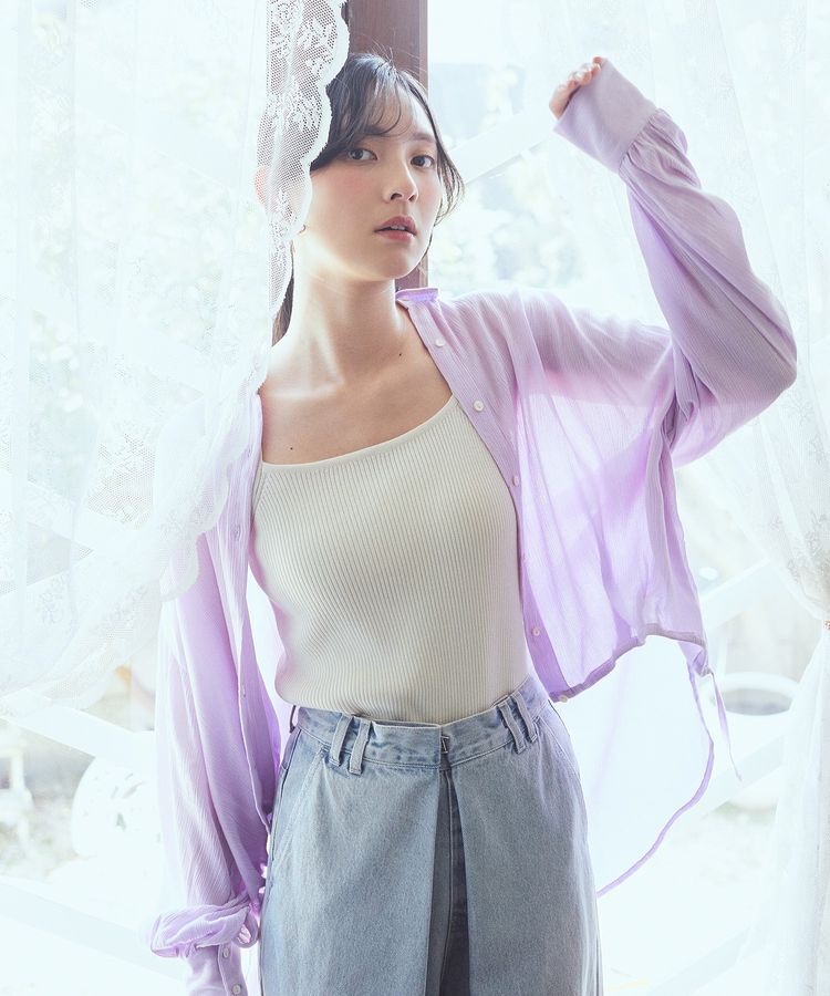 earth music&ecology「レーヨンクレープドロストシャツ」|シャツ・ブラウス|