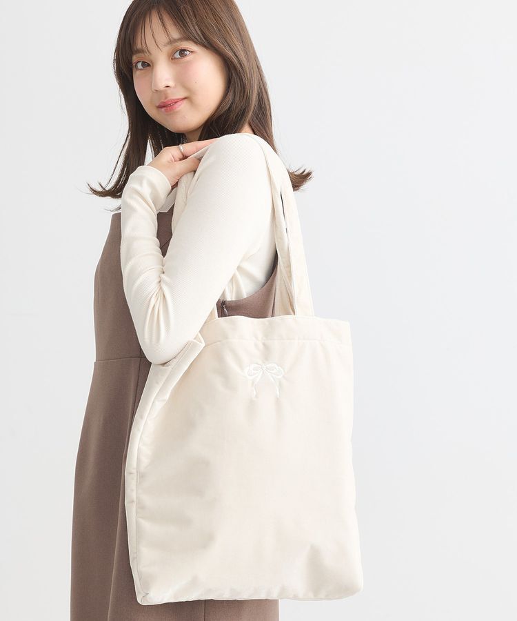 earth music&ecology「ベロアトートバッグ」|トートバッグ|