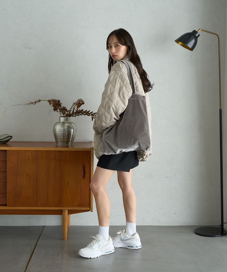 earth music&ecology「ベロアトートバッグ」|トートバッグ|